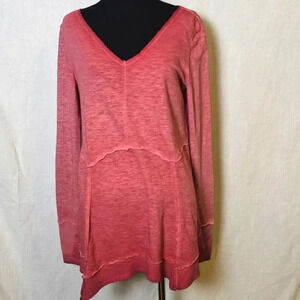 Sundance Waffle Knit‎ Crewneck Long Sleeve Ombre Pink Sz XS